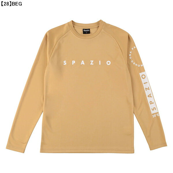 【ネコポス送料無料】スパッツィオspazioサークルロゴロングプラシャツGE-0898サッカーフットサル長袖練習着メンズ日焼け予防