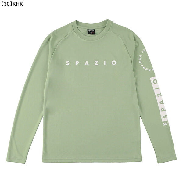 【ショップ限定エントリーでさらに+9倍】【ネコポス送料無料】スパッツィオspazioサークルロゴロングプラシャツGE-0898サッカーフットサル長袖練習着メンズ日焼け予防