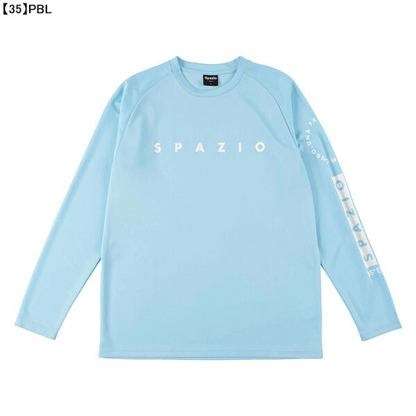 【ネコポス送料無料】スパッツィオspazioサークルロゴロングプラシャツGE-0898サッカーフットサル長袖練習着メンズ日焼け予防