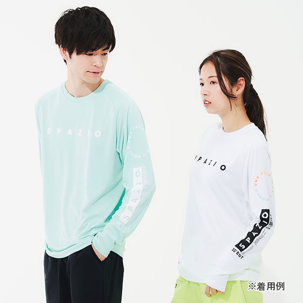 【ネコポス送料無料】スパッツィオspazioサークルロゴロングプラシャツGE-0898サッカーフットサル長袖練習着メンズ日焼け予防