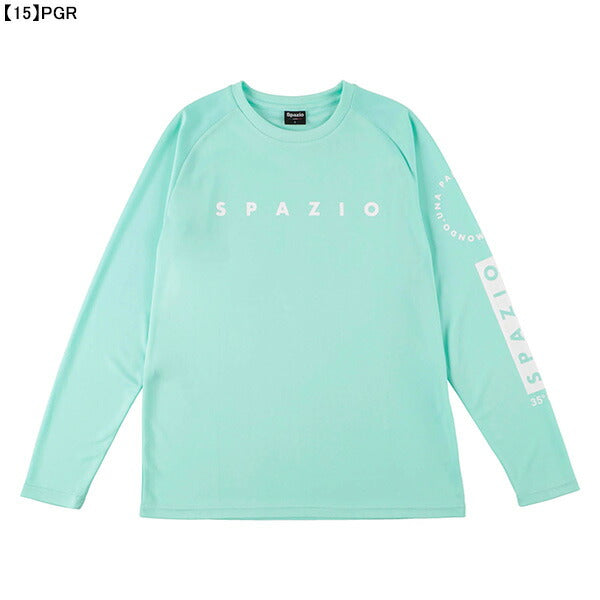 【ネコポス送料無料】スパッツィオspazioジュニアJr.サークルロゴロングプラシャツGE-0915サッカーフットサル長袖練習着子供用日焼け予防