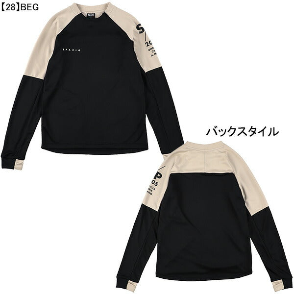 【ネコポス送料無料】スパッツィオspazio袖パネルミッドトレーニングトップGE-0928サッカーフットサルメンズ