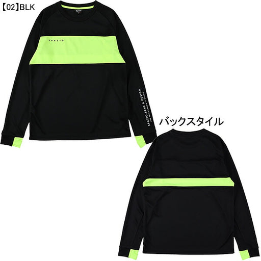 【ネコポス送料無料】スパッツィオspazioジュニアパネル切り替えロングプラシャツGE-0940サッカーフットサル子供用長袖プラクティスシャツ練習着