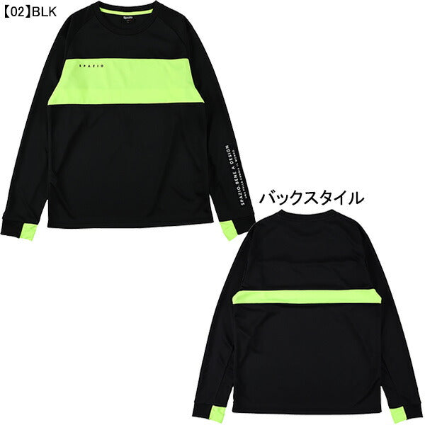 【ネコポス送料無料】スパッツィオspazioジュニアパネル切り替えロングプラシャツGE-0940サッカーフットサル子供用長袖プラクティスシャツ練習着