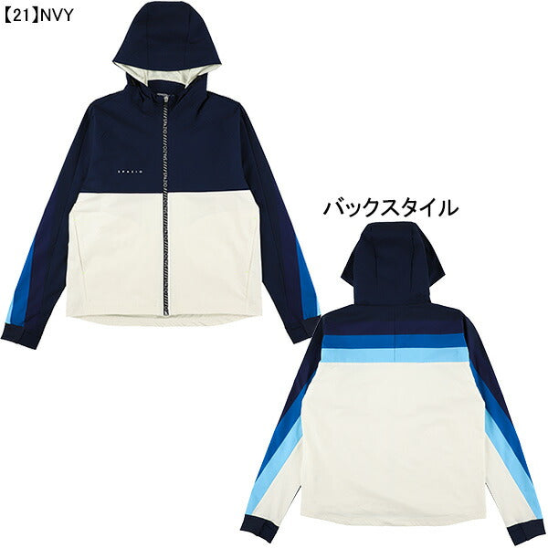 スパッツィオspazioグラデーション裏メッシュワイドジップパーカーGE-0964サッカーフットサルメンズウインドブレーカーフード付き