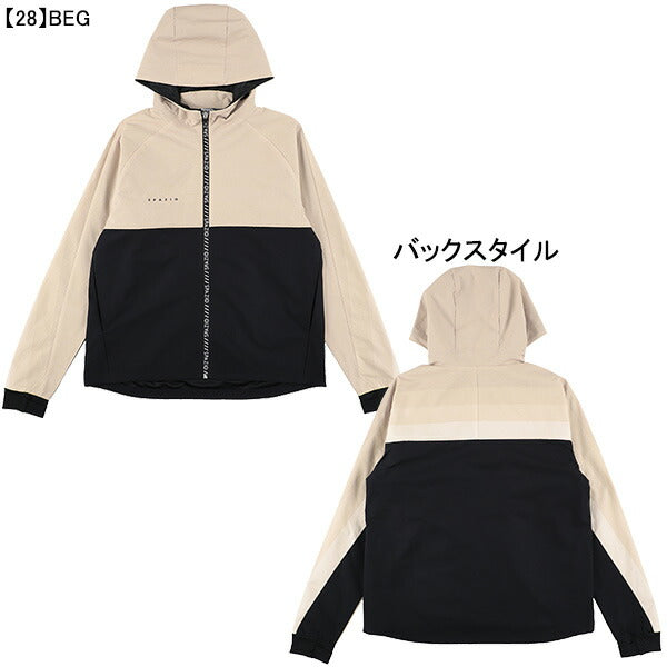 スパッツィオspazioジュニアグラデーション裏メッシュワイドジップパーカーGE-0965サッカーフットサル子供用ウインドブレーカーフード付き