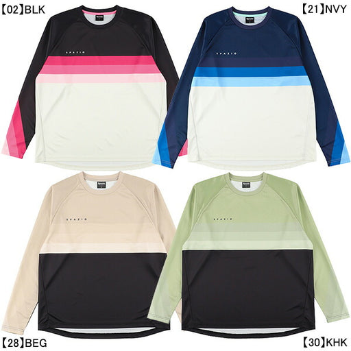 【ネコポス送料無料】スパッツィオspazioジュニアグラデーションロングプラシャツGE-0967サッカーフットサル子供用長袖プラクティスシャツ練習着