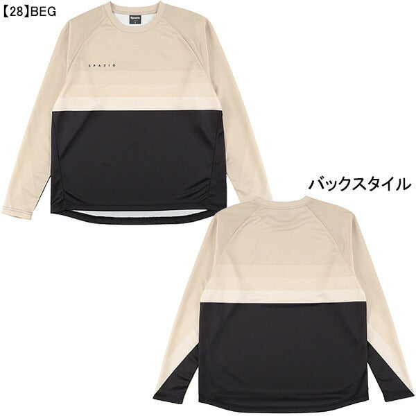 【ネコポス送料無料】スパッツィオspazioジュニアグラデーションロングプラシャツGE-0967サッカーフットサル子供用長袖プラクティスシャツ練習着