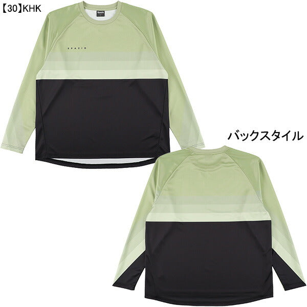 【ネコポス送料無料】スパッツィオspazioジュニアグラデーションロングプラシャツGE-0967サッカーフットサル子供用長袖プラクティスシャツ練習着