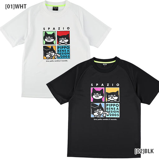 【ネコポス送料無料】スパッツィオSpazioPIPPOパネルプラシャツ24SSGE0969サッカーフットサル半袖プラクティスシャツメンズ