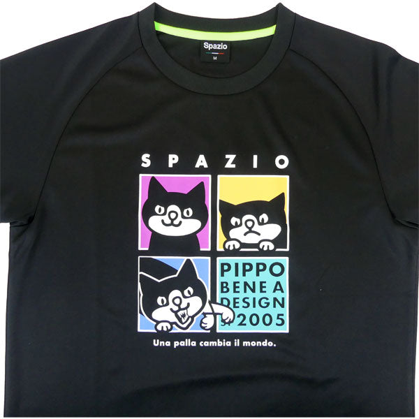 【ネコポス送料無料】スパッツィオSpazioPIPPOパネルプラシャツ24SSGE0969サッカーフットサル半袖プラクティスシャツメンズ