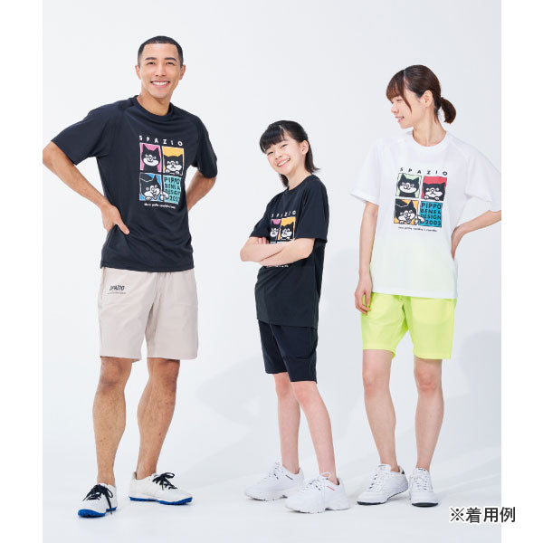 【ネコポス送料無料】スパッツィオSpazioPIPPOパネルプラシャツ24SSGE0969サッカーフットサル半袖プラクティスシャツメンズ