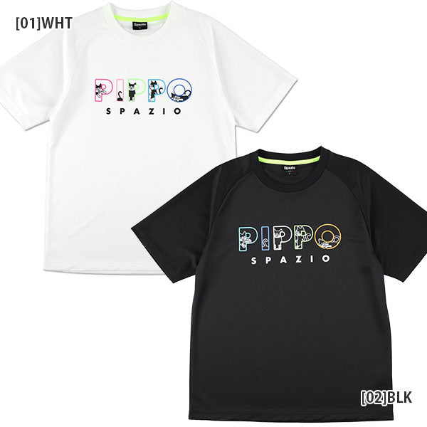 【ショップ限定エントリーでさらに+9倍】【ネコポス送料無料】スパッツィオSpazioジュニアPIPPOカラフルプラ24SSGE0982サッカーフットサル半袖プラクティスシャツ練習着子供用
