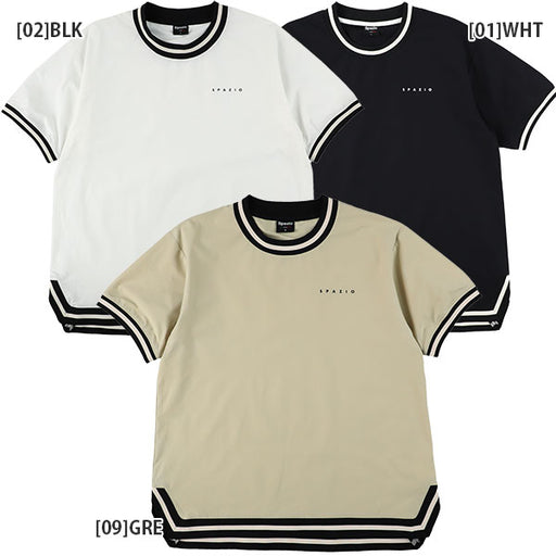 【ショップ限定エントリーでさらに+9倍】【ネコポス送料無料】スパッツィオジュニアリブオーバー半袖ピステ24SSSpazioGE0985サッカーフットサルトレーニングトップ子供用