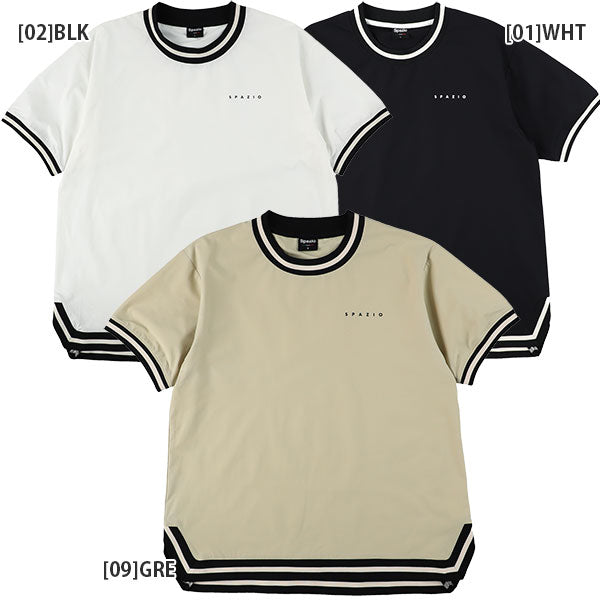 【ショップ限定エントリーでさらに+9倍】【ネコポス送料無料】スパッツィオジュニアリブオーバー半袖ピステ24SSSpazioGE0985サッカーフットサルトレーニングトップ子供用