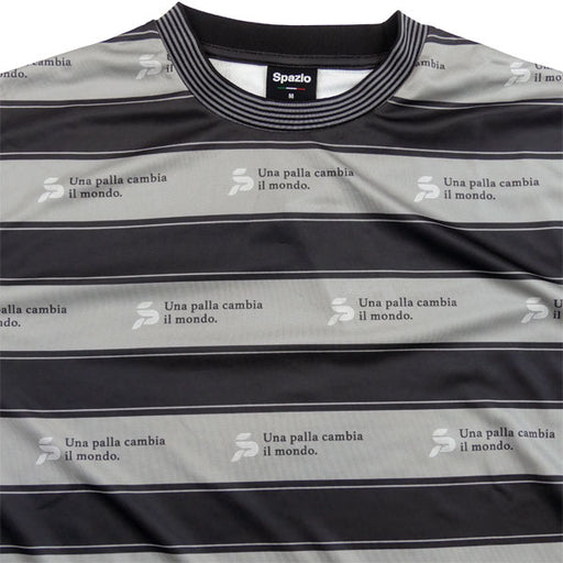 【ショップ限定エントリーでさらに+9倍】【上下セット】スパッツィオspazio長袖ボーダープラシャツメッシュプラパンセットGE1005/GE1023サッカーフットサルプラクティスセットメンズ