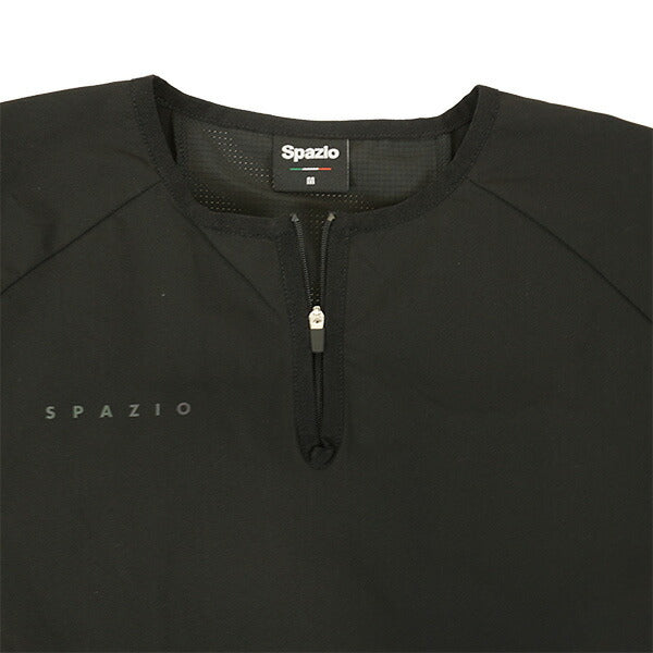 【ショップ限定エントリーでさらに+9倍】スパッツィオSpazioハーフジップドットメッシュ切替長袖ピステGE-1007サッカーフットサルトレーニングトップメンズ