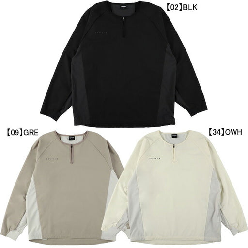 【ショップ限定エントリーでさらに+9倍】スパッツィオSpazioハーフジップドットメッシュ切替長袖ピステGE-1007サッカーフットサルトレーニングトップメンズ