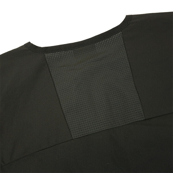 【ショップ限定エントリーでさらに+9倍】スパッツィオSpazioハーフジップドットメッシュ切替長袖ピステGE-1007サッカーフットサルトレーニングトップメンズ