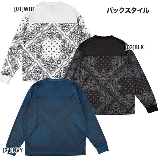 【ネコポス送料無料】スパッツィオspazioJr.オーバーサイズ長袖バンダナプラシャツGE1011接触冷感練習着ジュニア子供用