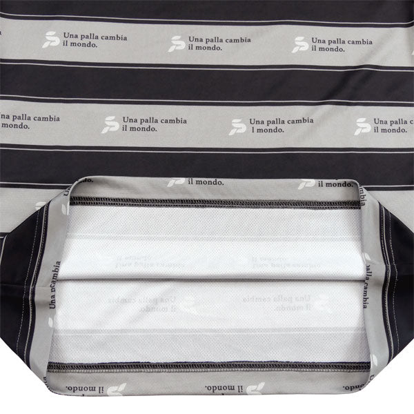 【ネコポス送料無料】スパッツィオspazioJr.オーバーサイズ長袖ボーダープラシャツGE1016サッカーフットサルジュニア接触冷感練習着子供用