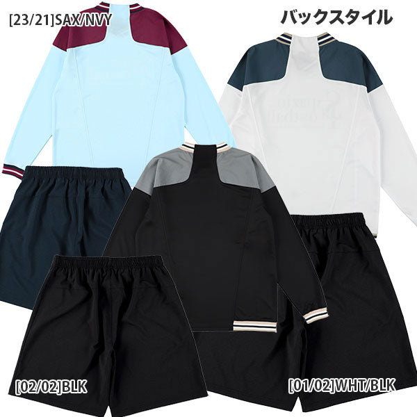 【上下セット】スパッツィオspazioJr.ラインリブプラシャツメッシュプラパンセットGE1017/GE1027サッカーフットサルプラクティスセットジュニア子供用