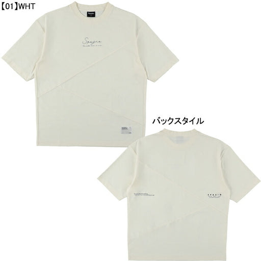 【ネコポス送料無料】スパッツィオSpazioオーバーサイズアシンメトリーTシャツGE-1030サッカーフットサルメンズ