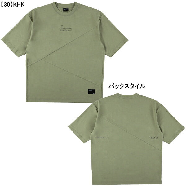 【ネコポス送料無料】スパッツィオSpazioオーバーサイズアシンメトリーTシャツGE-1030サッカーフットサルメンズ