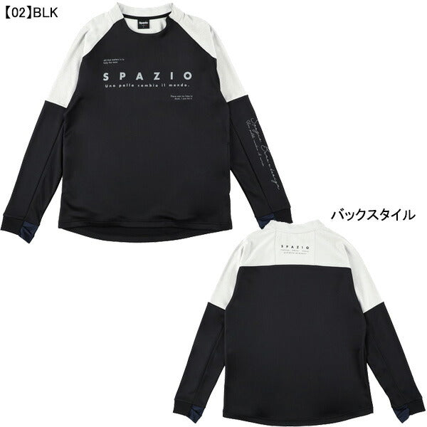 スパッツィオSpazio袖パネルミッドトレーニングトップGE-1036サッカーフットサル練習着長袖メンズ