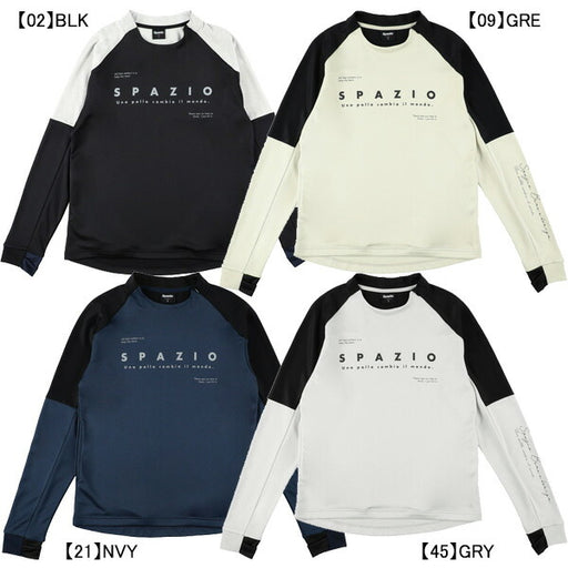 スパッツィオSpazio袖パネルミッドトレーニングトップGE-1036サッカーフットサル練習着長袖メンズ