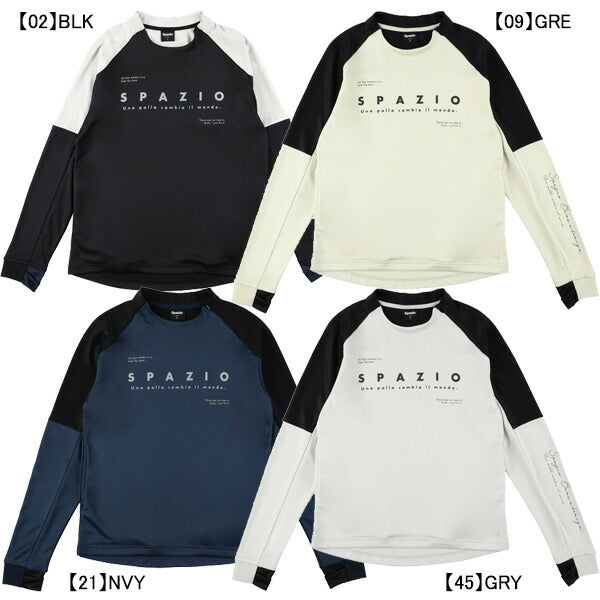 スパッツィオSpazio袖パネルミッドトレーニングトップGE-1036サッカーフットサル練習着長袖メンズ