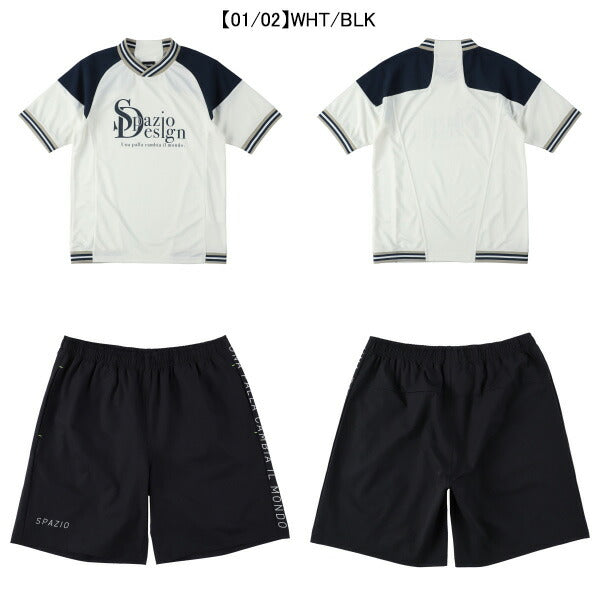 【上下セット】スパッツィオSpazioラインリブプラシャツプラパン上下GE1051-GE1086サッカーフットサルメンズ