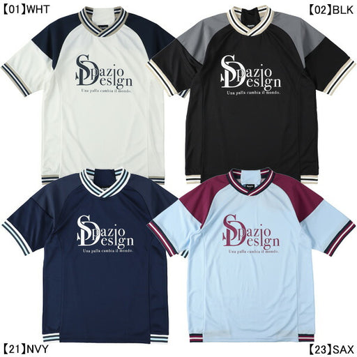 スパッツィオSpazioラインリブプラシャツGE-1051サッカーフットサルメンズ