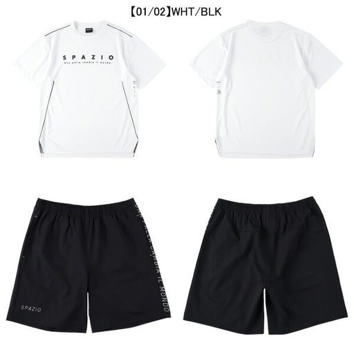 【上下セット】スパッツィオSpazioパイピングカットプラシャツプラパン上下GE1053-GE1086サッカーフットサルメンズ