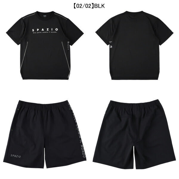 【上下セット】スパッツィオSpazioパイピングカットプラシャツプラパン上下GE1053-GE1086サッカーフットサルメンズ