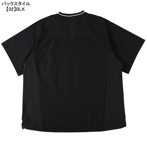 【ショップ限定エントリーでさらに+9倍】【ネコポス送料無料】スパッツィオSpazioVネック切り替え半袖ピステGE-1058サッカーフットサルトレーニングトップメンズ