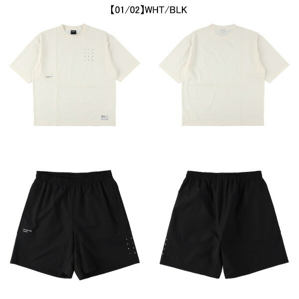 【上下セット】スパッツィオSpazio切り替えオーバーサイズTシャツプラパン上下GE1060-BT0284サッカーフットサルメンズ