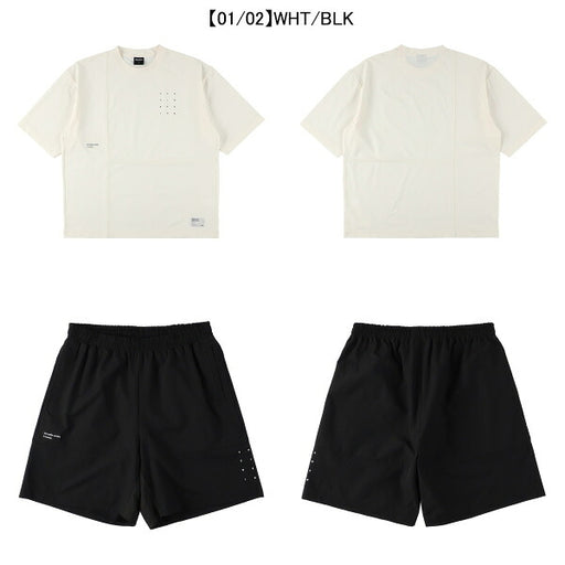 【上下セット】スパッツィオSpazio切り替えオーバーサイズTシャツプラパン上下GE1060-BT0284サッカーフットサルメンズ