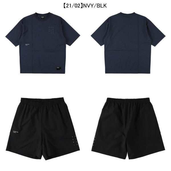 【ショップ限定エントリーでさらに+9倍】【上下セット】スパッツィオSpazio切り替えオーバーサイズTシャツプラパン上下GE1060-BT0284サッカーフットサルメンズ