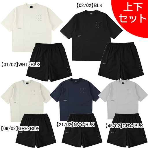 【上下セット】スパッツィオSpazio切り替えオーバーサイズTシャツプラパン上下GE1060-BT0284サッカーフットサルメンズ