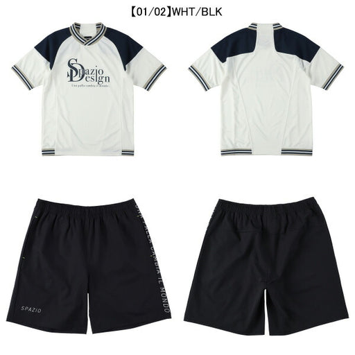 【上下セット】スパッツィオSpazioJr.ラインリブプラシャツプラパン上下GE1064-GE1087サッカーフットサル子供用