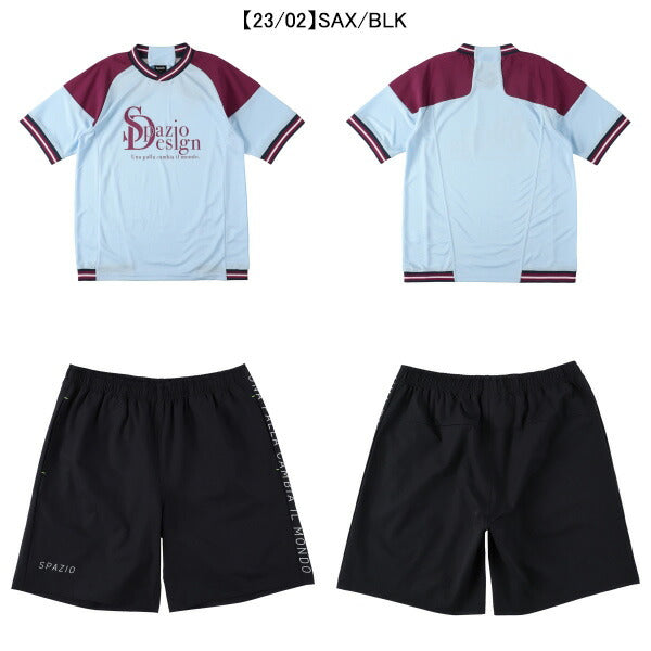 【上下セット】スパッツィオSpazioJr.ラインリブプラシャツプラパン上下GE1064-GE1087サッカーフットサル子供用