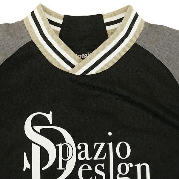 【ネコポス送料無料】スパッツィオSpazioJr.ラインリブプラシャツGE-1064サッカーフットサル子供用