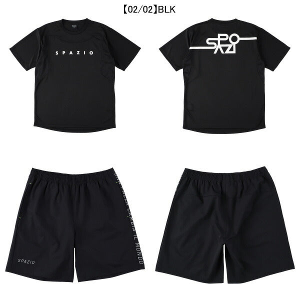 【ショップ限定エントリーでさらに+9倍】【上下セット】スパッツィオSpazioJr.カーブラインプラシャツプラパン上下GE1065-GE1087サッカーフットサル子供用