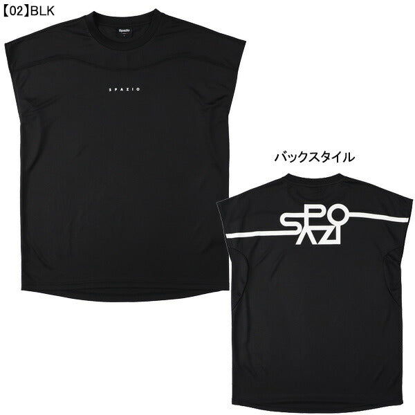 【ネコポス送料無料】スパッツィオSpazioJr.カーブラインノースリーブGE-1067サッカーフットサル子供用