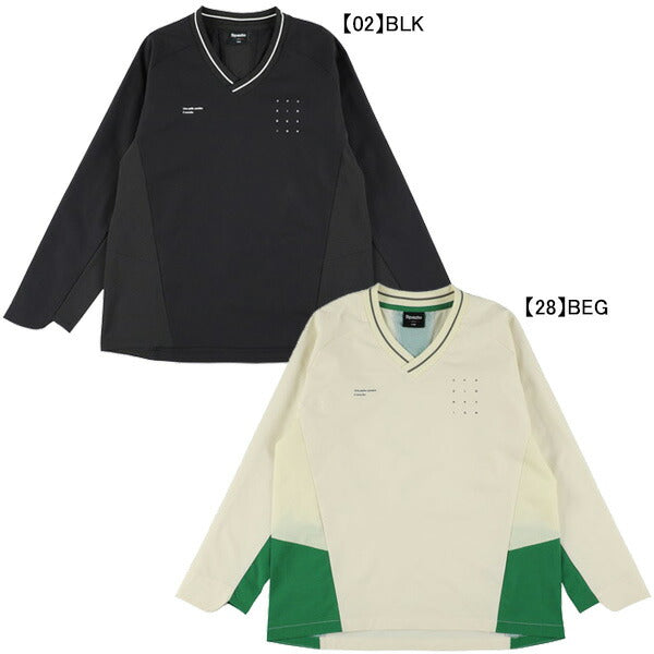 【ショップ限定エントリーでさらに+9倍】スパッツィオSpazioジュニアJr.Vネック切り替えピステGE-1069サッカーフットサルトレーニングトップ長袖練習着子供用