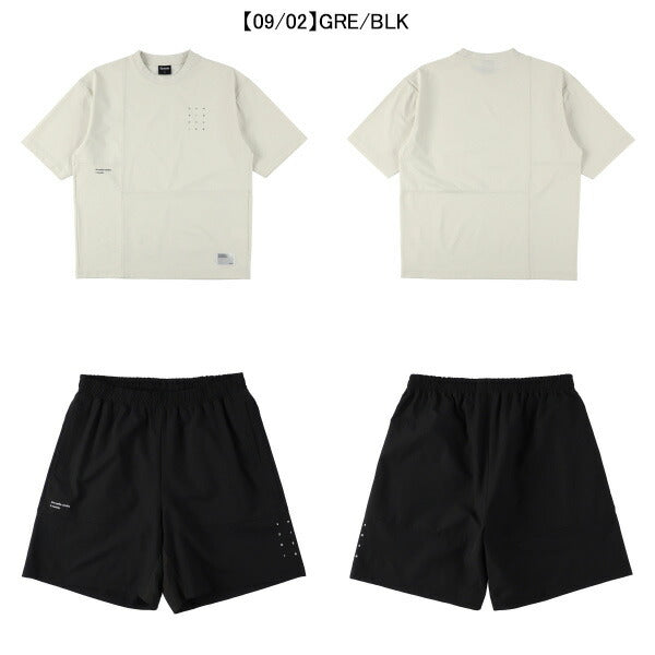 【上下セット】スパッツィオSpazioJr.切り替えオーバーサイズTシャツプラパン上下GE1073-BT0287サッカーフットサル子供用