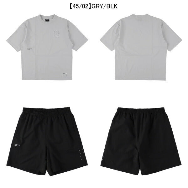 【上下セット】スパッツィオSpazioJr.切り替えオーバーサイズTシャツプラパン上下GE1073-BT0287サッカーフットサル子供用