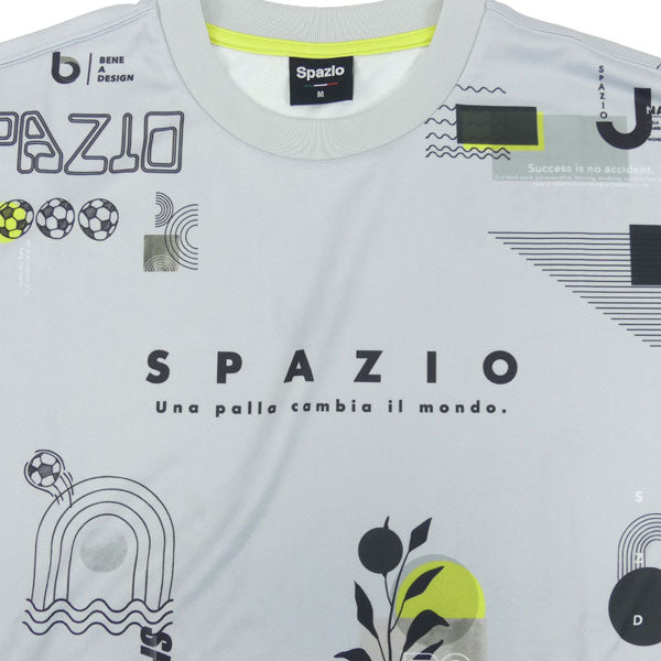 【上下セット】スパッツィオSpazioオーバーサイズプラシャツメッシュプラパンGE1091GE1023サッカーフットサルプラクティスセットメンズ