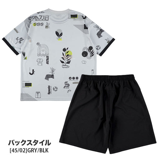 【ショップ限定エントリーでさらに+9倍】【上下セット】スパッツィオSpazioオーバーサイズプラシャツメッシュプラパンGE1091GE1023サッカーフットサルプラクティスセットメンズ